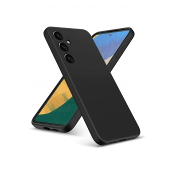 Samsung Galaxy A36 Kılıf Nano içi Kadife Silikon - Siyah