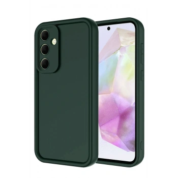 Samsung Galaxy A36 Kılıf Viera Silikon - Koyu Yeşil
