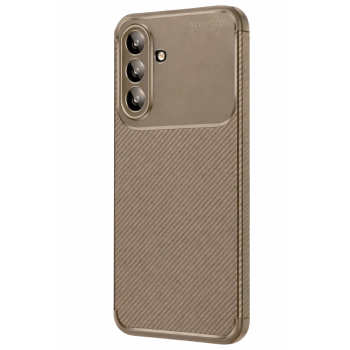 Samsung Galaxy A37 5G Auto Focus Karbon Kapak - Kahverengi