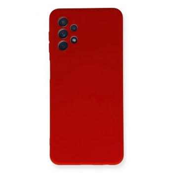 Samsung Galaxy A52 Kılıf Nano içi Kadife Silikon - Kırmızı