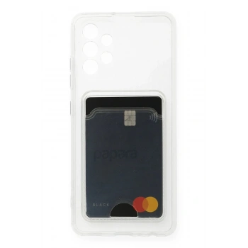 Samsung Galaxy A53 5G Kılıf Kart Şeffaf Silikon - Şeffaf