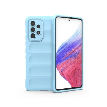 Samsung Galaxy A53 5G Kılıf Optimum Silikon - Sky Blue