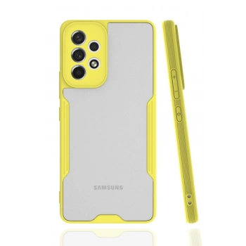 Samsung Galaxy A53 5G Kılıf Platin Silikon - Sarı