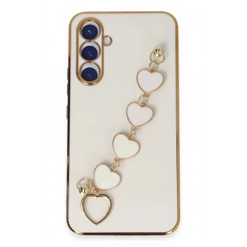 Samsung Galaxy A54 5G Kılıf Esila Silikon - Beyaz