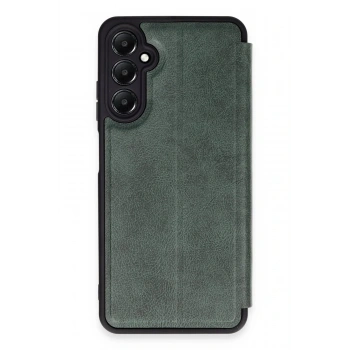 Samsung Galaxy A55 5G Kılıf Flip Cover - Koyu Yeşil