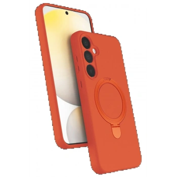 Samsung Galaxy A55 5G Regal Magsafe Standlı Kapak - Turuncu