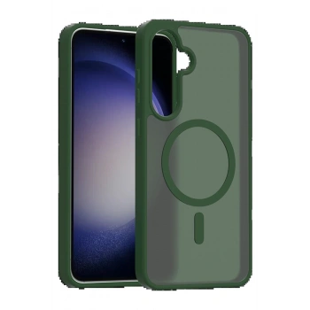 Samsung Galaxy A56 Jota Magsafe Kapak - Koyu Yeşil