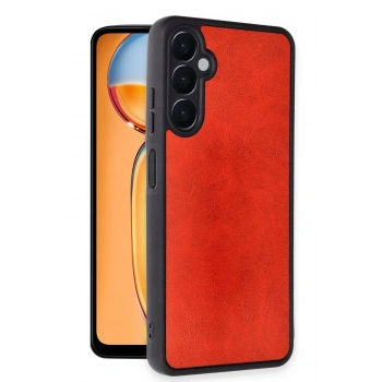 Samsung Galaxy A56 Kılıf Aras Deri Kapak - Kırmızı