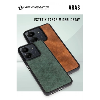 Samsung Galaxy A56 Kılıf Aras Deri Kapak - Siyah