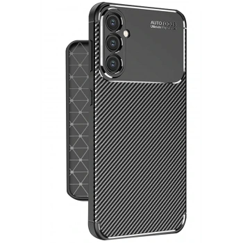 Samsung Galaxy A56 Kılıf Auto Focus Karbon Kapak - Siyah