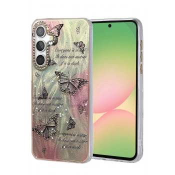 Samsung Galaxy A56 Kılıf Blade Aynalı Desenli Kapak - Desen 6