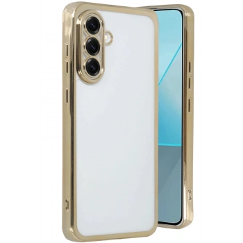 Samsung Galaxy A56 Kılıf Lensli Silikon - Gold