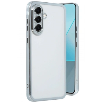 Samsung Galaxy A56 Kılıf Lensli Silikon - Gümüş