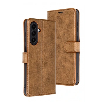 Samsung Galaxy A56 Kılıf Trend S Plus Kapaklı Kılıf - Taba