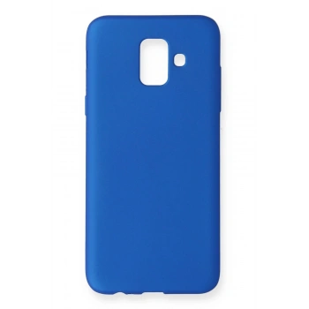 Samsung Galaxy A6 2018 Kılıf First Silikon - Mavi