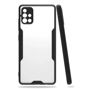 Samsung Galaxy A71 Kılıf Platin Silikon - Siyah