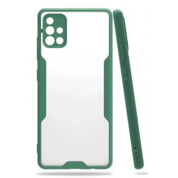 Samsung Galaxy A71 Kılıf Platin Silikon - Yeşil