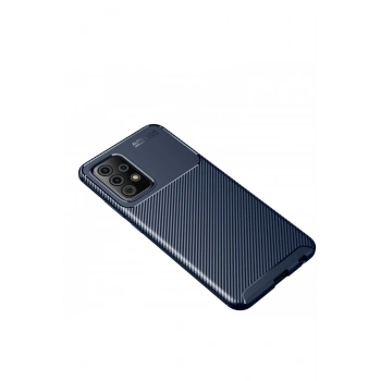 Samsung Galaxy A72 Kılıf Auto Focus Karbon Kapak - Lacivert