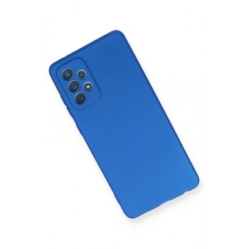 Samsung Galaxy A72 Kılıf First Silikon - Mavi