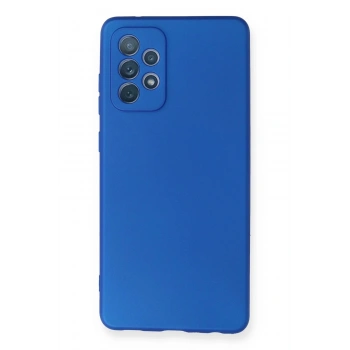 Samsung Galaxy A72 Kılıf First Silikon - Mavi