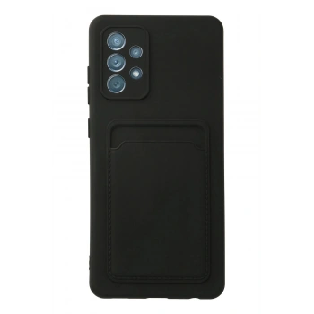 Samsung Galaxy A72 Kılıf Kelvin Kartvizitli Silikon - Siyah