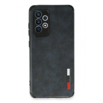 Samsung Galaxy A72 Kılıf Loop Deri Silikon - Lacivert