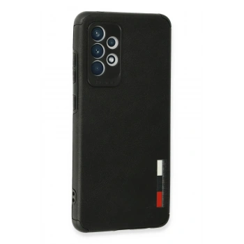 Samsung Galaxy A72 Kılıf Loop Deri Silikon - Siyah