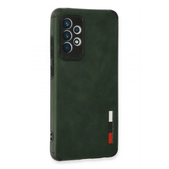 Samsung Galaxy A72 Kılıf Loop Deri Silikon - Yeşil