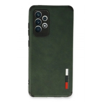 Samsung Galaxy A72 Kılıf Loop Deri Silikon - Yeşil