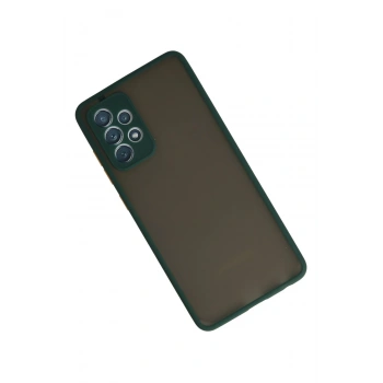 Samsung Galaxy A72 Kılıf Montreal Silikon Kapak - Koyu Yeşil