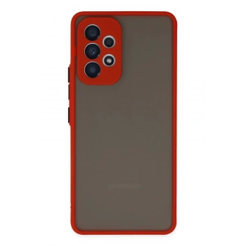 Samsung Galaxy A73 5G Kılıf Montreal Silikon Kapak - Kırmızı