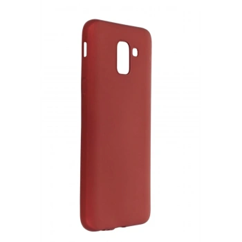 Samsung Galaxy J6 Kılıf First Silikon - Bordo