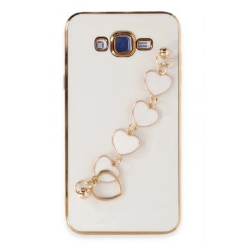 Samsung Galaxy J7 Kılıf Esila Silikon - Beyaz