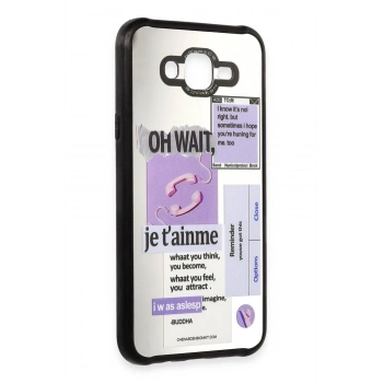 Samsung Galaxy J7 Kılıf Mirror Desenli Kapak - Mirror - 4