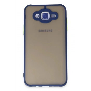 Samsung Galaxy J7 Kılıf Montreal Silikon Kapak - Lacivert