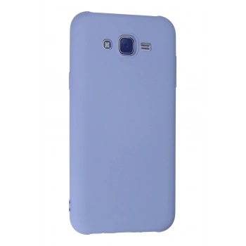Samsung Galaxy J7 Kılıf Nano içi Kadife Silikon - Lila