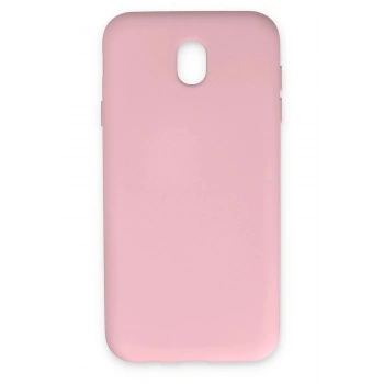 Samsung Galaxy J7 Pro / J730 Kılıf Nano içi Kadife Silikon - Pudra