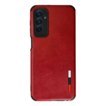 Samsung Galaxy M13 Kılıf Loop Deri Silikon - Kırmızı