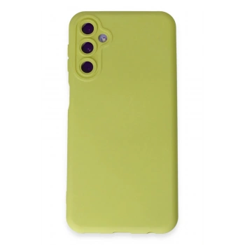 Samsung Galaxy M14 5G Kılıf Nano içi Kadife Silikon - Sarı