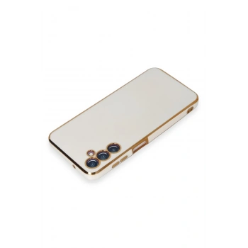 Samsung Galaxy M14 5G Kılıf Volet Silikon - Beyaz