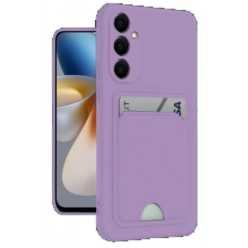 Samsung Galaxy M15 Kelvin Kartvizitli Silikon - Lila