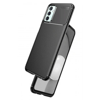 Samsung Galaxy M23 Kılıf Auto Focus Karbon Kapak - Siyah