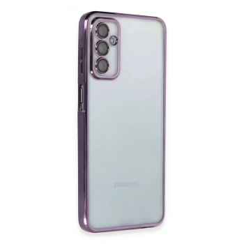 Samsung Galaxy M23 Kılıf Lensli Silikon - Mor