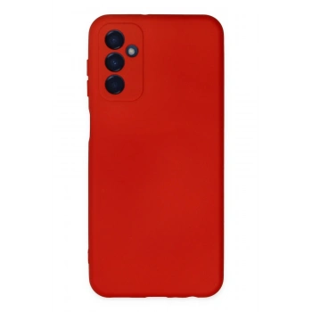 Samsung Galaxy M23 Kılıf Nano içi Kadife Silikon - Kırmızı