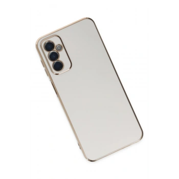 Samsung Galaxy M23 Kılıf Volet Silikon - Beyaz