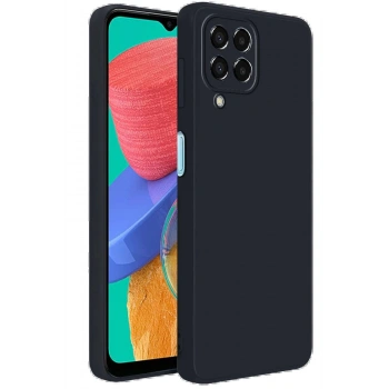 Samsung Galaxy M33 Kılıf First Silikon - Siyah