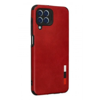 Samsung Galaxy M33 Kılıf Loop Deri Silikon - Kırmızı