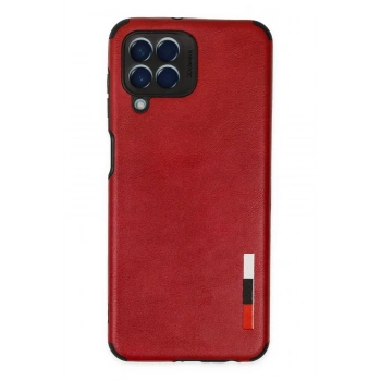 Samsung Galaxy M33 Kılıf Loop Deri Silikon - Kırmızı
