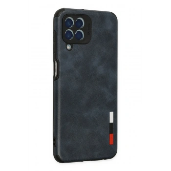 Samsung Galaxy M33 Kılıf Loop Deri Silikon - Lacivert