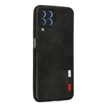 Samsung Galaxy M33 Kılıf Loop Deri Silikon - Siyah